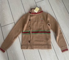Brand new Gucci  Kids Brown sweater Red and Green Stripes fits adults xs and s