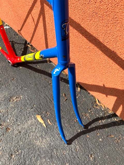 Vintage 80s TOMMASO 58cm Cromor Columbus Steel Road Bike Frame