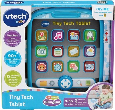 VTech Tiny Tech Tablet, Lernspielzeug, Leuchttasten Alter 9 12 18 24 Monate