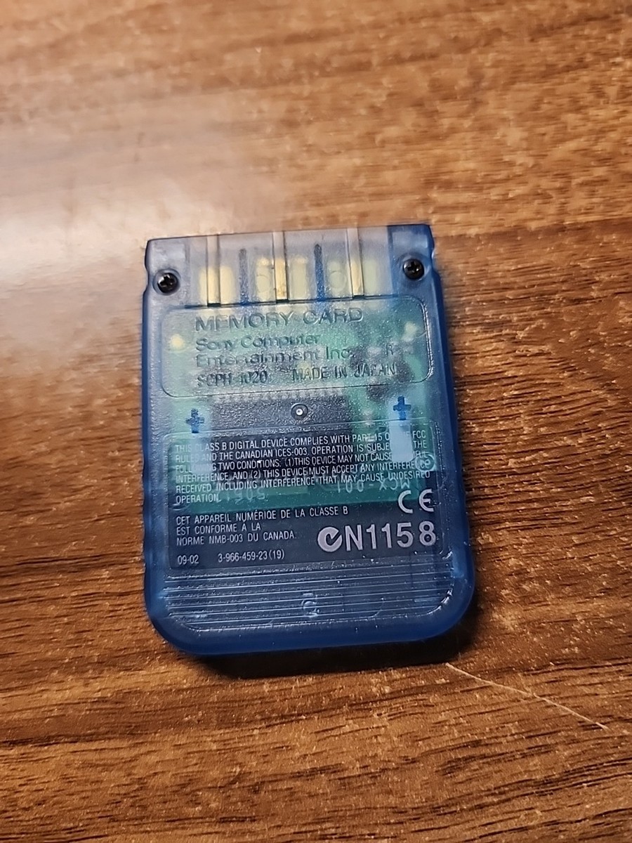 Genuine Official Sony PlayStation PS1 Memory Card [SCPH-1020