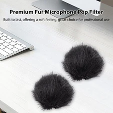 2PCS Furry Microphone Windscreen For Wireless Go II Noise Reduction WTGY