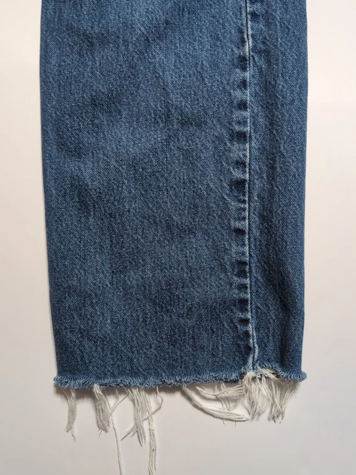 Pantalones de mezclilla Carhartt B17 DST calce relajado para hombre 34x30 azul desgastado ropa de trabajo Foto 3 de 4