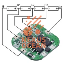 4S 20A 14.8V 16.8V 18650 Li-ion Lithium Battery BMS PCM PCB Protection Board