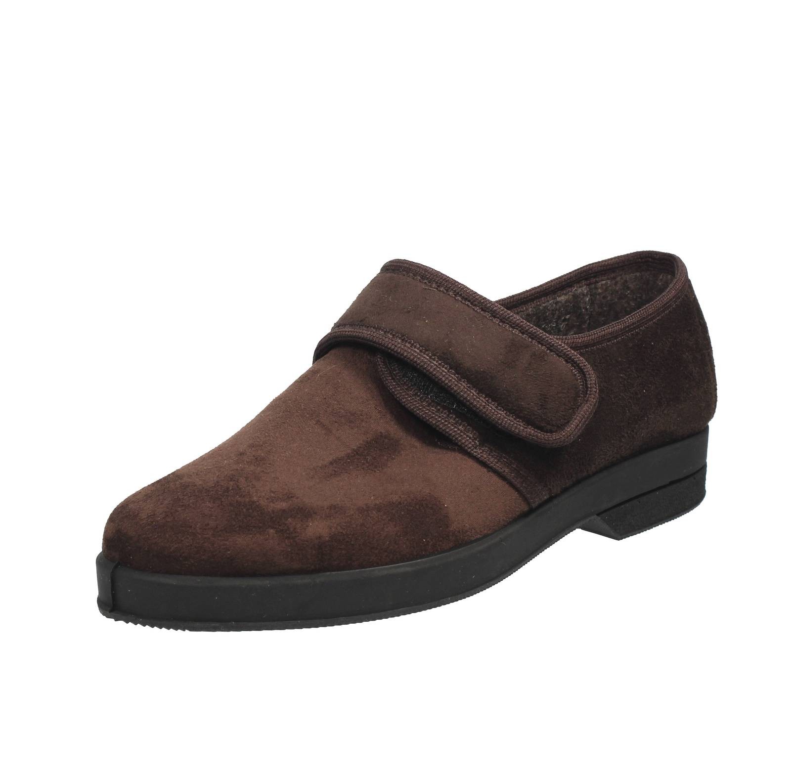 Davema Hausschuhe mit Riemchen aus Stoff Gr.moro - Größe 45 Herrenschuhe Pantoffeln