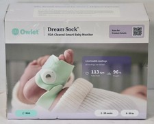 NEW - Owlet Dream Sock BM06NMMCJ 0-18 Month Sleep Tracker Baby Monitor - Mint