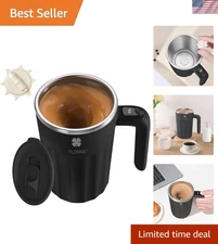 Electric Stirring Mug 16oz Self Mixing Coffee Cup for Hot Cold Beverages Black