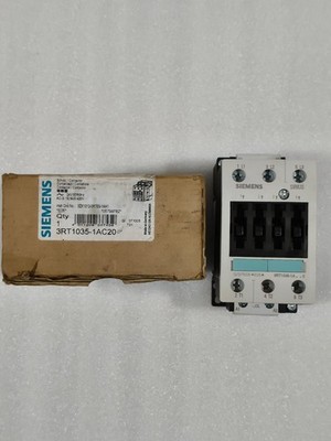 SIEMENS 3RT1035-1AC20 60AMP POWER CONTACTOR COIL VOLTAGE 24-VAC FAST SHIPPING