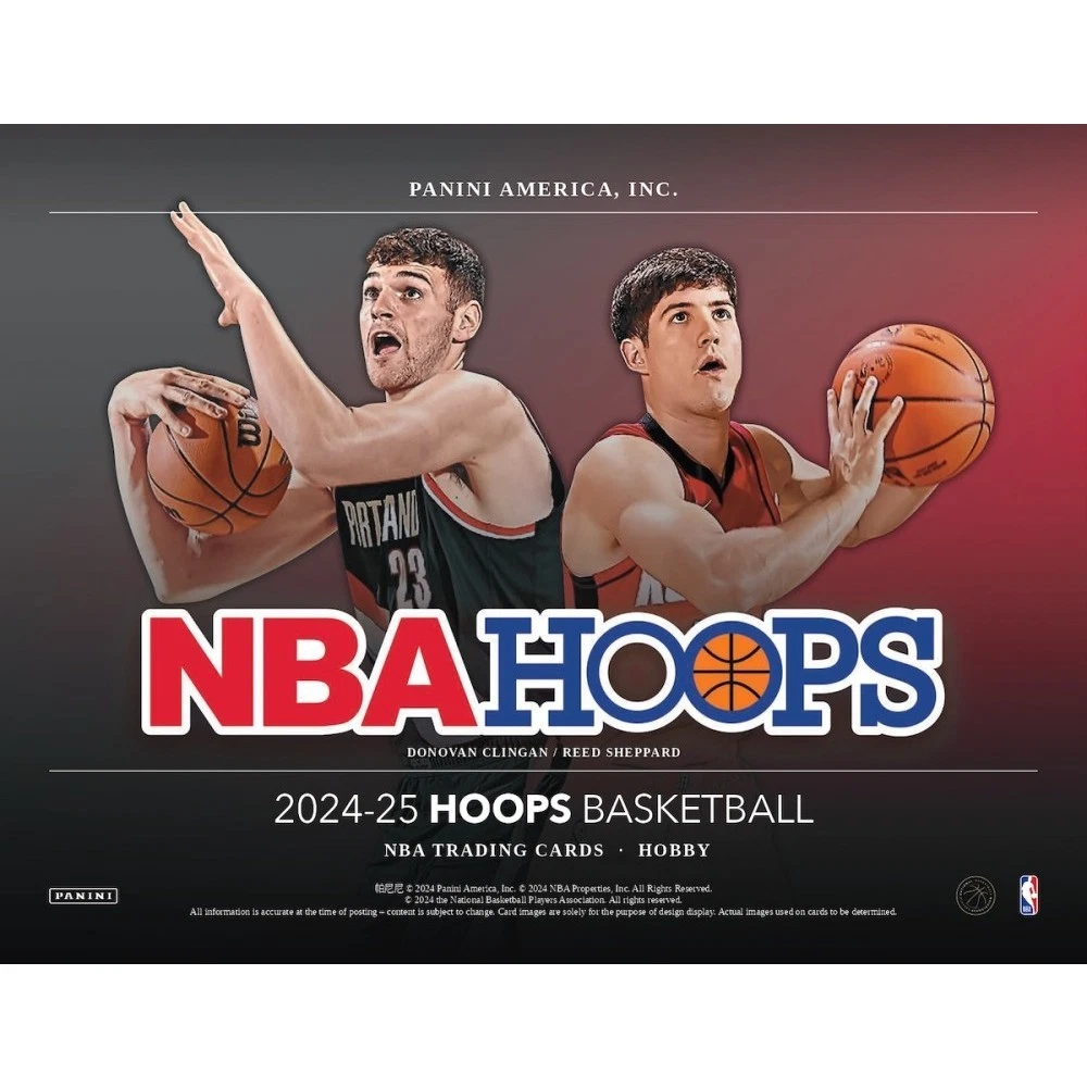 2024-25 Panini NBA Hoops Basketball Rookies & Tribute Cards for Your Complete Set