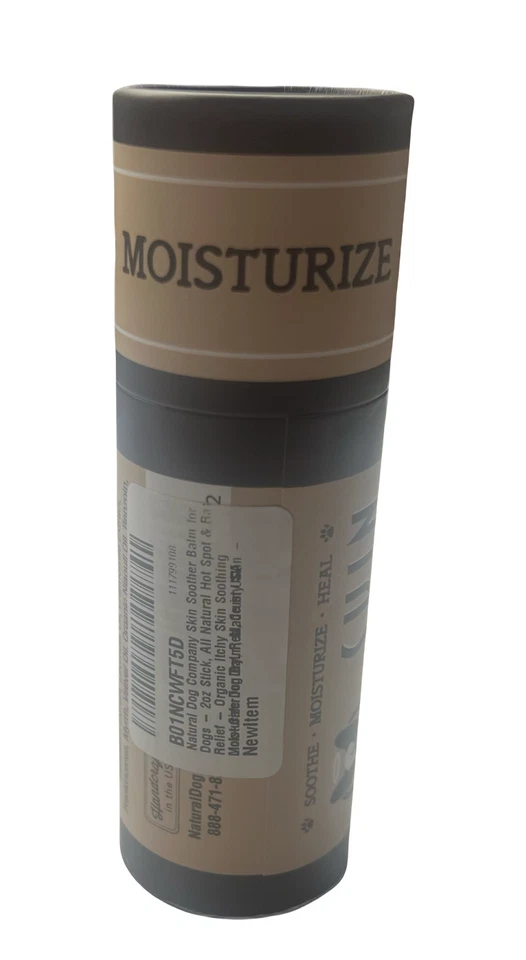 Natural Dog Company Chupete para la piel en barra - Bálsamo curativo orgánico para perros - 2 oz NUEVO Foto 4 de 4