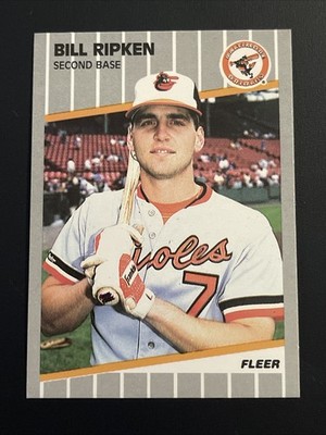 1989 Fleer Baseball Billy Bill Ripken #616 F Face FF Error Black Scribble SSP