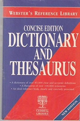 Websters Dictionary and Thesaurus by Kolektif 1842051903 FREE Shipping