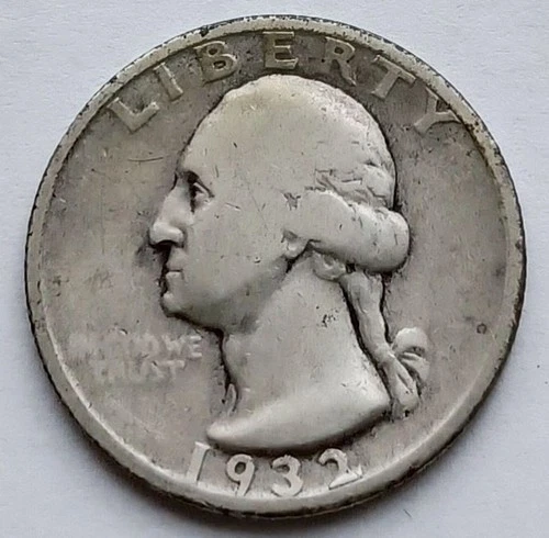 1932-S Washington Silver Quarter VG, Key Date San Francisco 25C coin