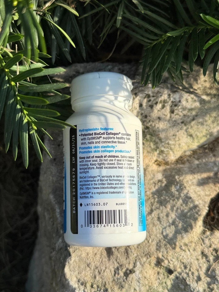 Colágeno BioCell Hydraplenish Nature’s Way + OptiMSM 60 cápsulas Foto 3 de 4
