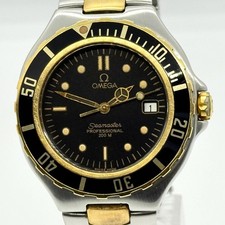 OMEGA Seamaster Professional 200m 396.1042 Quartz Men's Watch Black Dial Worn