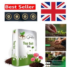 Versatile Organic Top Soil 35L for Seeding, Lawn Repair & Landscaping Needs 0.69 per litre