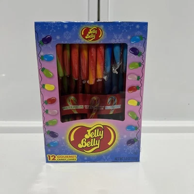 JELLY BELLY Gourmet Candy Canes Assorted Flavors 12 Ct