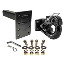 Heavy Duty Pintle Hook W Mounting Plate 10-ton Capacity Complete Hardware Kit