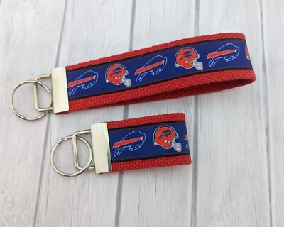 Bills Key Chain Football Keychains Sport Key Fob Wristlet Stocking ...