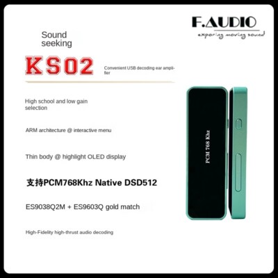 F.AUDIO KS02 Convenient USB Decoding DAC Support PCM 32Bit/768KHz DSD512
