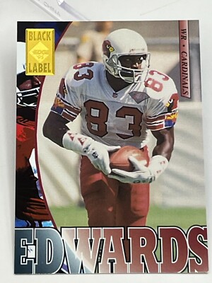 1995 Collector's Edge Black Label NFL Card 1 Anthony Edwards