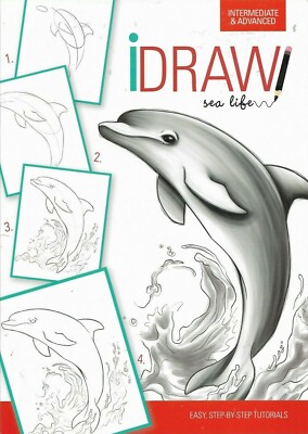 I Draw Idraw sea life Intermediate & Advanced Easy Step By Step Tutorials New 
