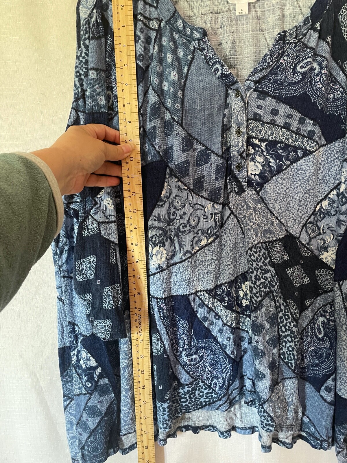 Northern Reflections Womens Blue Patchwork Long S… - image 9