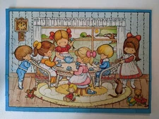 Vintage 1980 Springbok TEA PARTY 48 pc Children's Jigsaw Puzzle ANGLUND PZL1140