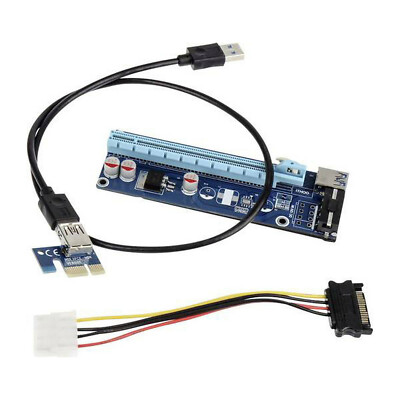 Kolink PCI-E 1x to 16x powered Riser Card Mining Rendering Kit - 60cm