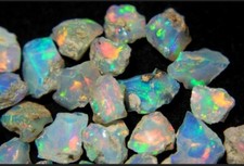 Natural AAA Fire Opal Ethiopian Rough Loose Gemstones 25.00 Cts. lot 4-6 Pcs