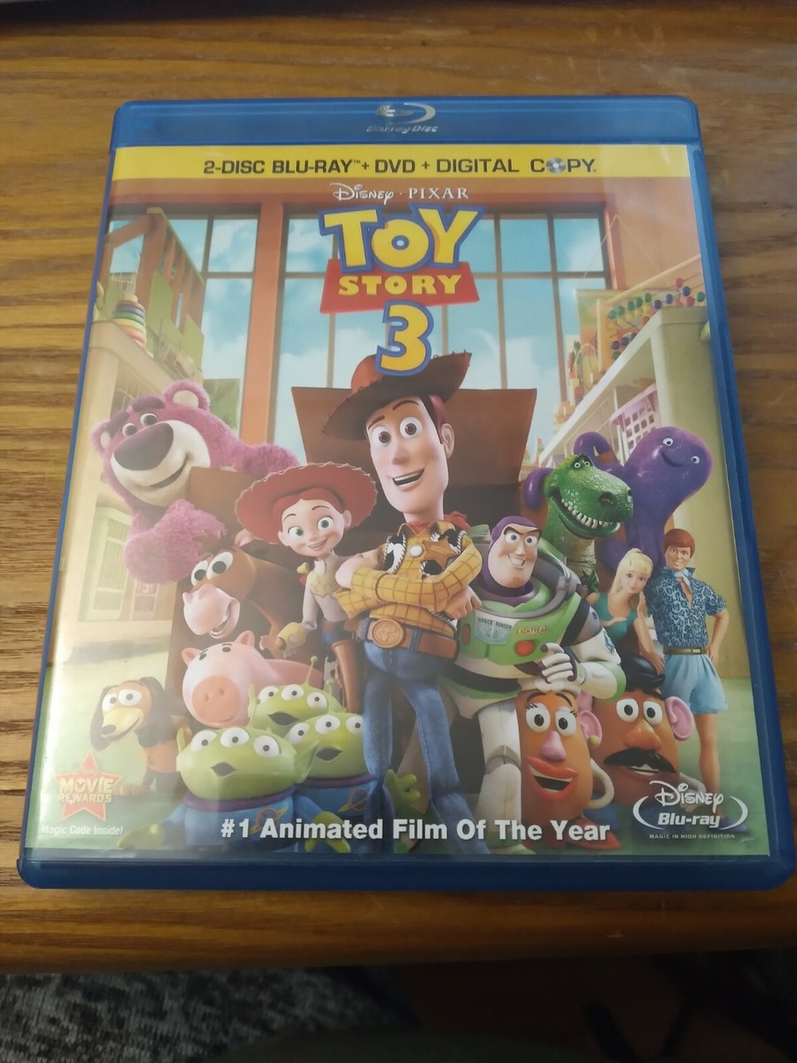 Toy Story 3 (Blu-ray, 2010) 4 Disc Combo Pack Disney