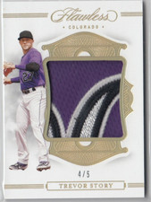 2020 Panini Flawless Patches Gold #29 Trevor Story 4/5