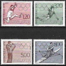 Timbres Sports JO (dont Handball) Yougoslavie 1548/1551 ** - 83259FN