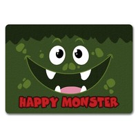 Happy Monster FußMatte In 35X50 Cm Ohne Rand Mit VerrüCktem Gesicht