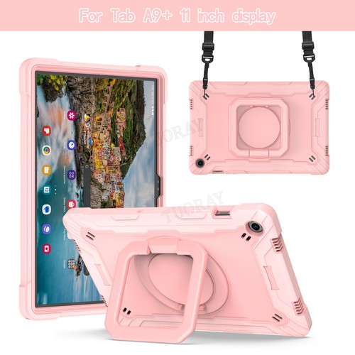 For Samsung Galaxy Tab S9 FE S8 S7 A9 Plus A8 A7 Hybrid Rugged Case Stand Cover - Picture 4 of 46