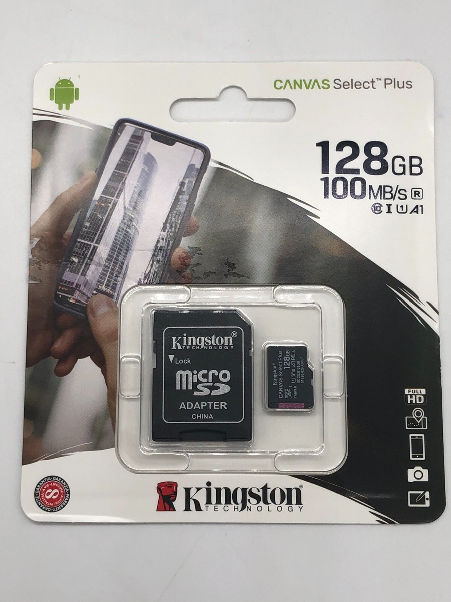 Memoria Micro SDXC 128 Gb con Adattatore - Classe 10 - Memorie HD e SSD