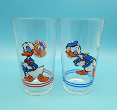 Glas Donald Duck 2 Stück Trinkglas