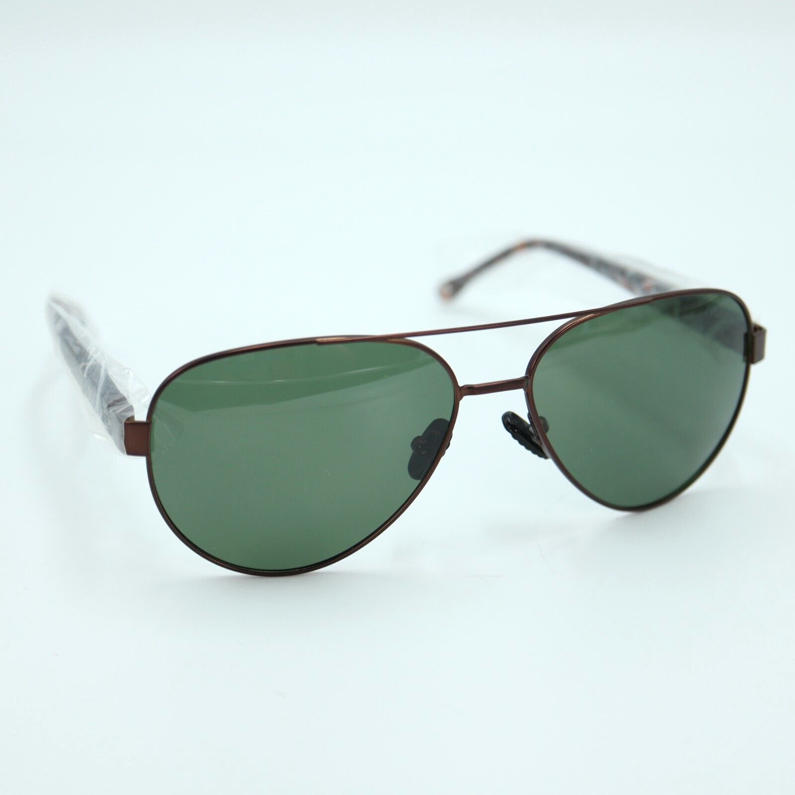 Champion Aviator Sunglasses CU6061 Green Polarize Lens 58mm Tortoise Brown Metal-image