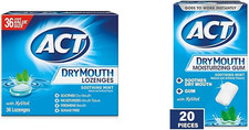 Dry Mouth Lozenges with Xylitol, Soothing Mint, 36 Lozenges  Dry Mouth Moisturi