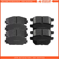 Front Rear Ceramic Brake Pads For 2009-2019 Toyota Corolla Matrix Pontiac Vibe