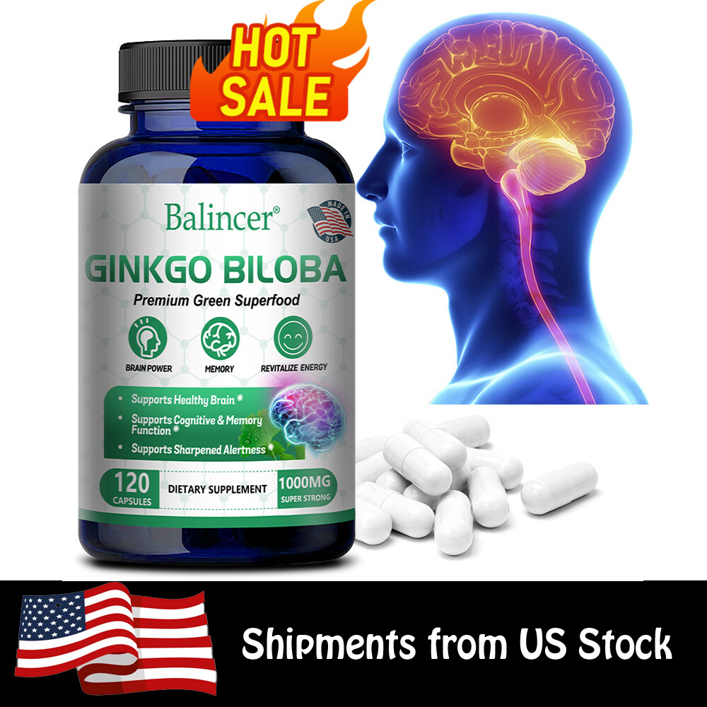 Organic Ginkgo Biloba Supports Brain & Nervous System Health & Mental Focus