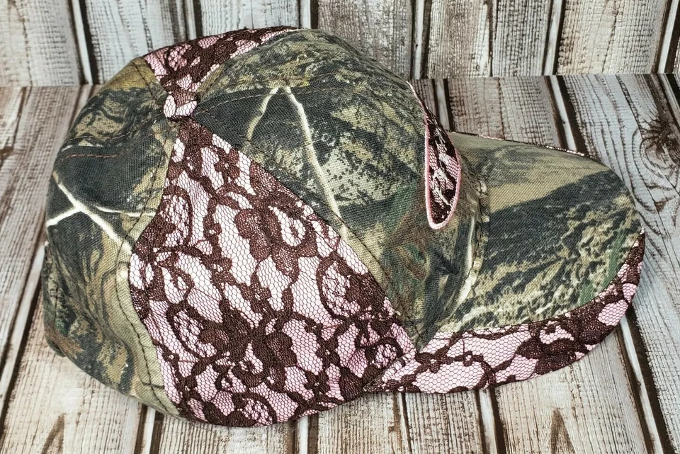 PRIMOS HUNTING Ladies Hat Paramount Outdoors Camo w/Pink Lace Camo Adjustable OS - Image 2 of 4