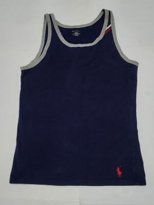 (#A1)  Polo By Ralph Lauren Tank Top Shirt Size Kid's Large Blue 