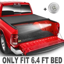 Truck Tonneau Cover For Dodge Ram 1500 6.4FT Bed 2019 2020-2023 Soft Roll Up