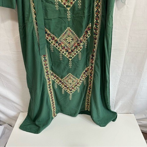AI Waleed Gulf Clothing Women’s Embroidered Global Wear Kaftan with Belt 2XL - Picture 2 of 9