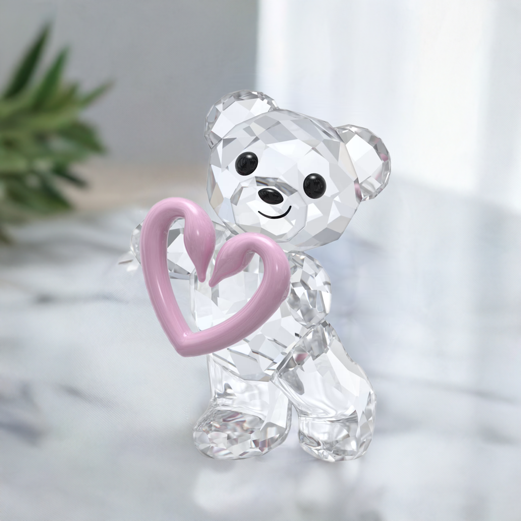 New Swarovski 30th Anniversary Crystal Una Pink Kris Bear