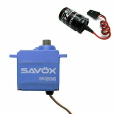 New Savox Servo Combo SW-0250MG + Glitch Buster Traxxas 1/16 revo 