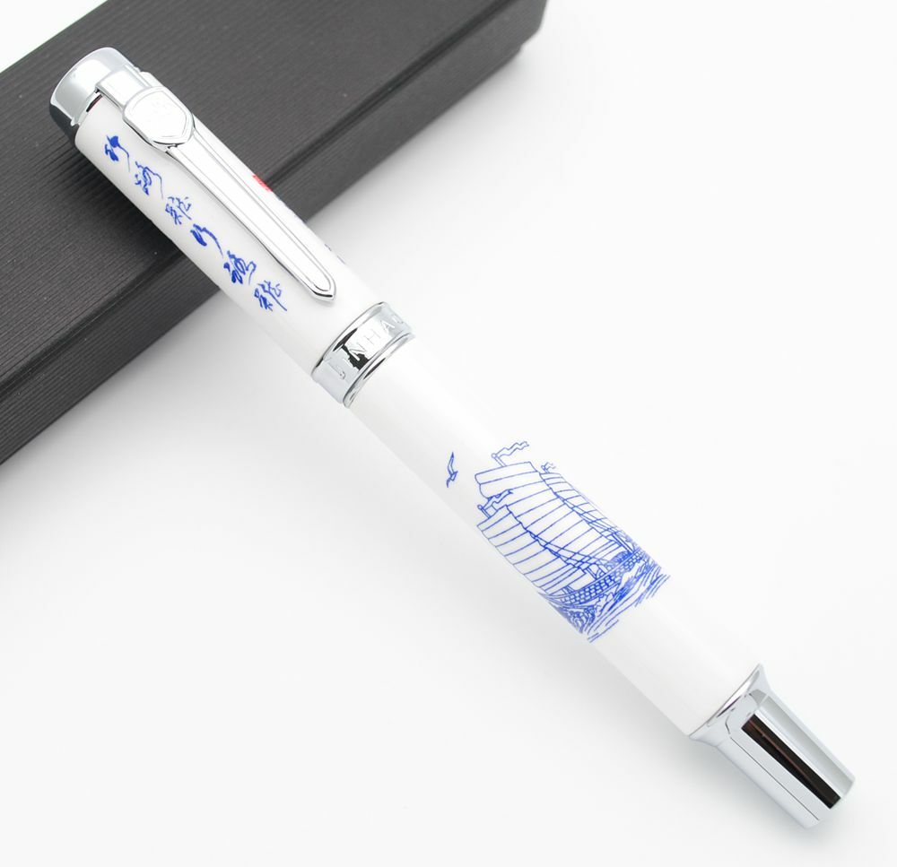 Jinhao 950 White Fountain Pen Ink JINHAO 950 Blue And White
