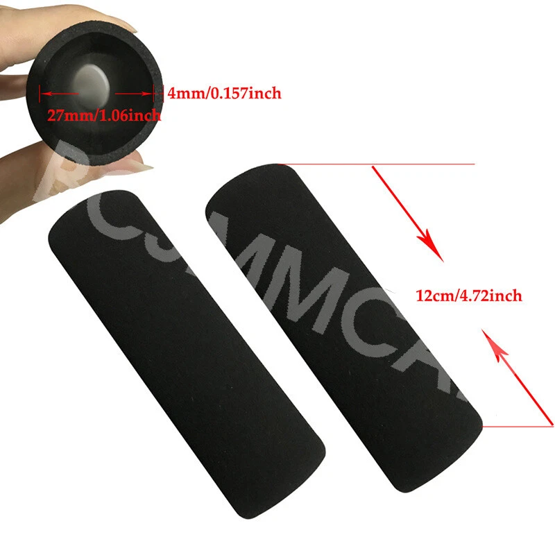 2pcs Motorcycle Foam Anti-Vibration Comfort Handlebar Grip Cover Accessories - Image 3 of 4