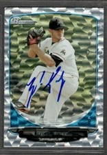 2013 Topps #BDPP88 Tyler Kinley Miami Marlins Baseball Signed Autograph (H32)