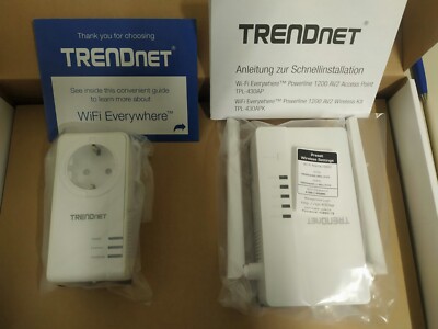 Trendnet TPL-430APK WiFi-AC Powerline AV2 Starter Kit max. 1200 Mbit/s